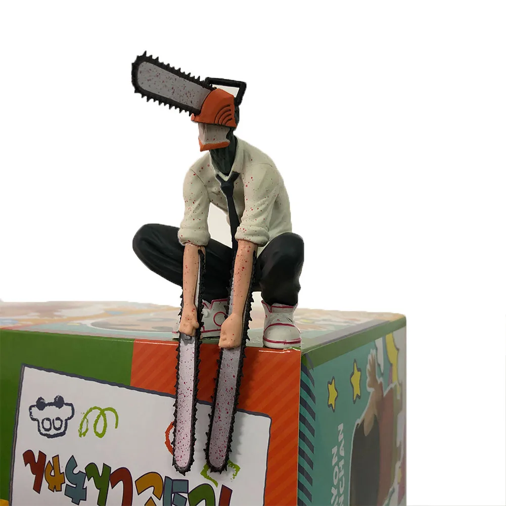 

Anime Denji Figure Squatting Pose Denji Action Figure PVC Model Statues Denji Figurine Desktop Ornaments Anime Gifts 16cm