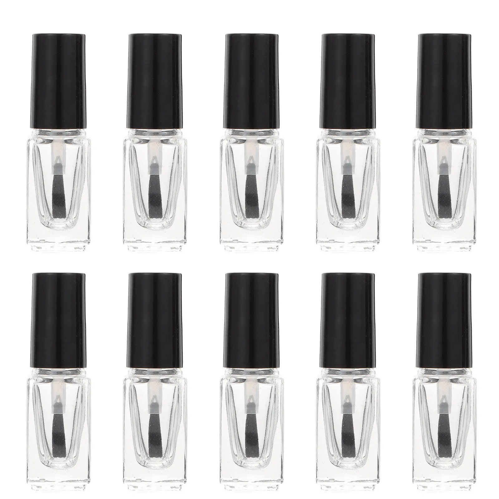 20Pcs Exquisite Glass Nail Polish Bottles 3Ml Square Empty DIY Refillable Containers for Perfume Cuticle Oil Paint Touch Up view 6