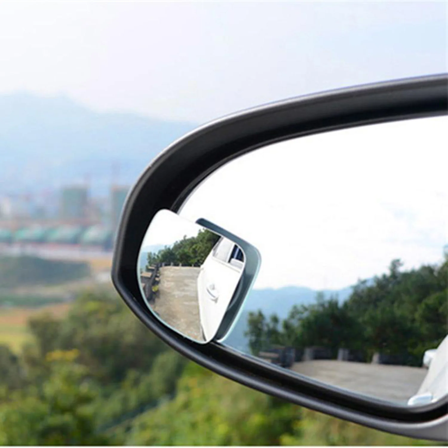 Car Car Blind Spot Mirrors Silver Rear View Mirror 49*19mm Vehicle Side Exterior Truck Blind Spot Rear View Mirror