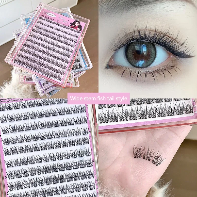 Gege Bear Desig Applicazione in 3 fasi all'ingrosso, aspetto naturale, ciglia finte senza colla - EasyPerfect per principianti con girasole