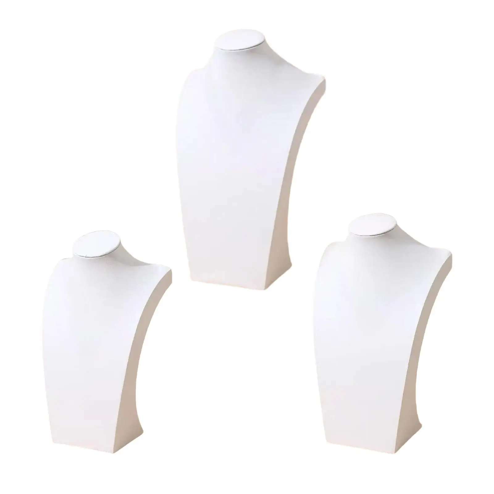 قلادة عرض المجوهرات نموذج تمثال نصفي حامل قلادة عرض عارضة أزياء للتجارة كونترتوب يظهر متاجر البيع بالتجزئة لسطح المكتب #1