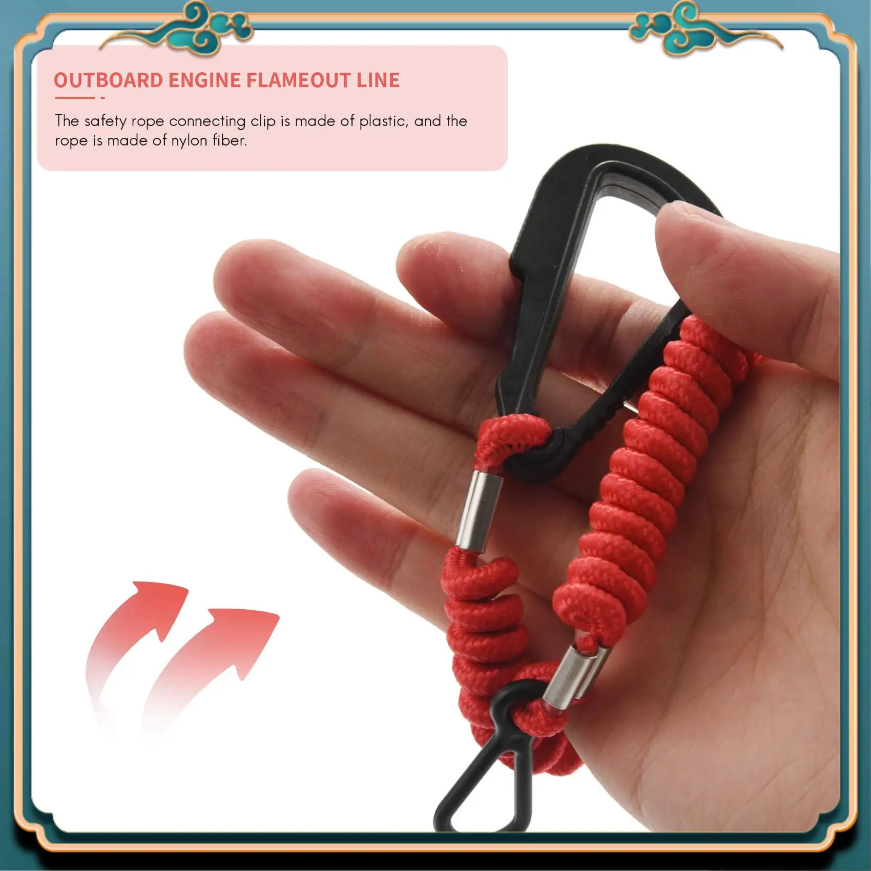 

A54P-8M0092850 разъем аварийного выключателя безопасности для лодки, замена ремешка для 15920Q54 823037A09, аварийный выключатель, красный