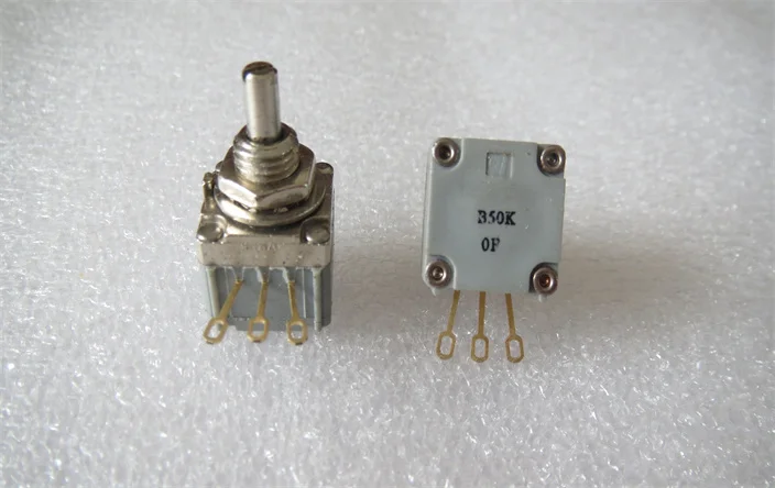 Original new 100% P260P-D1AS2AB single potentiometer B50K gold plated foot handle diameter 3.3MM thread 6.3MM (SWITCH)