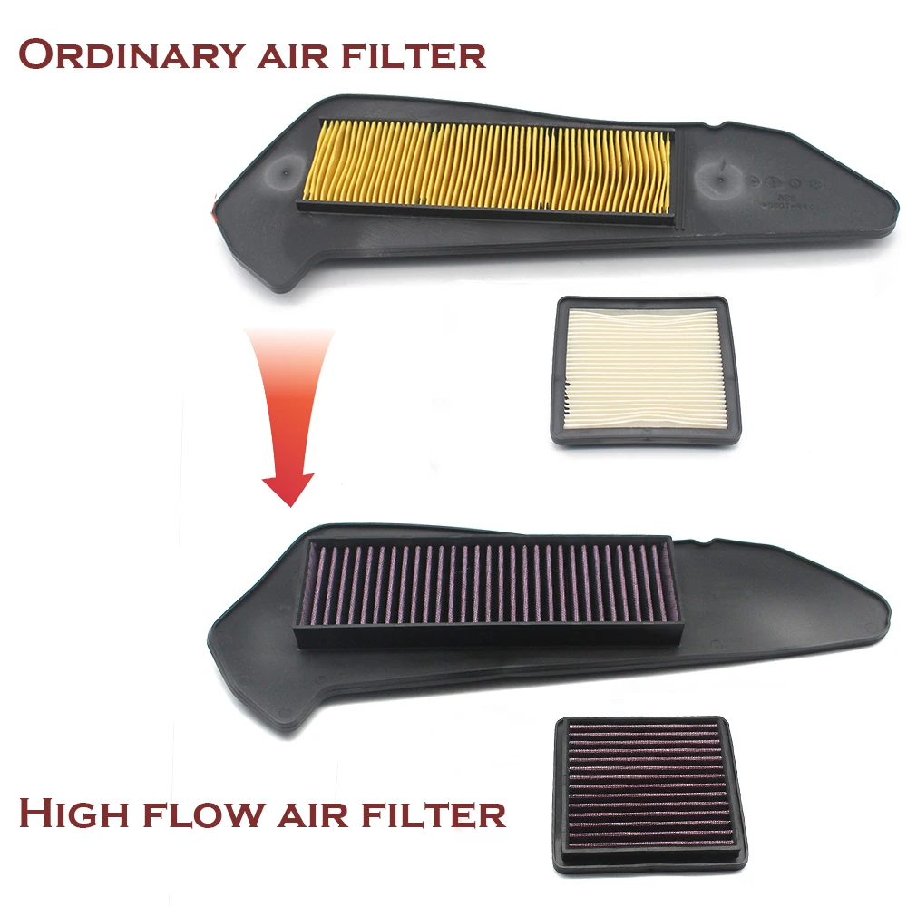 Pokhaomin Motorcycle Air Filter Air Intake Cleaner Engine Protect Air Cleaner Filter for Yamaha XMAX 250 300 X MAX 300