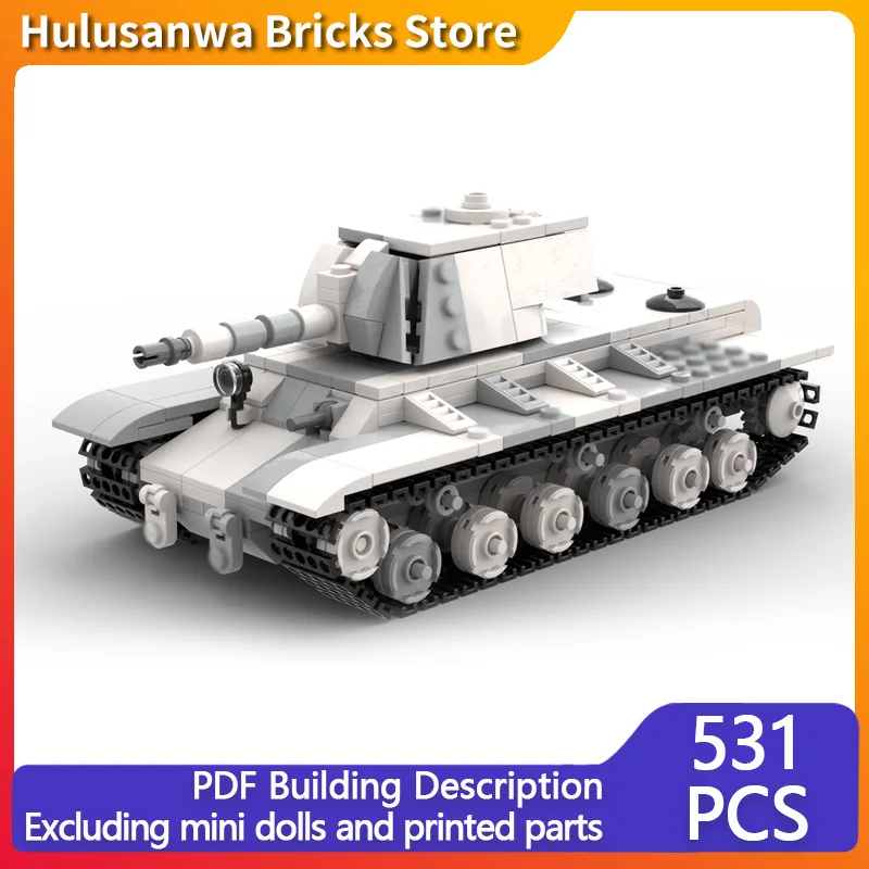 

KV-1 русская модель военного танка времен Второй мировой войны MOC, строительные кирпичи, военное оборудование, модульные технологии, подарки, праздник, сборка, детские игрушки