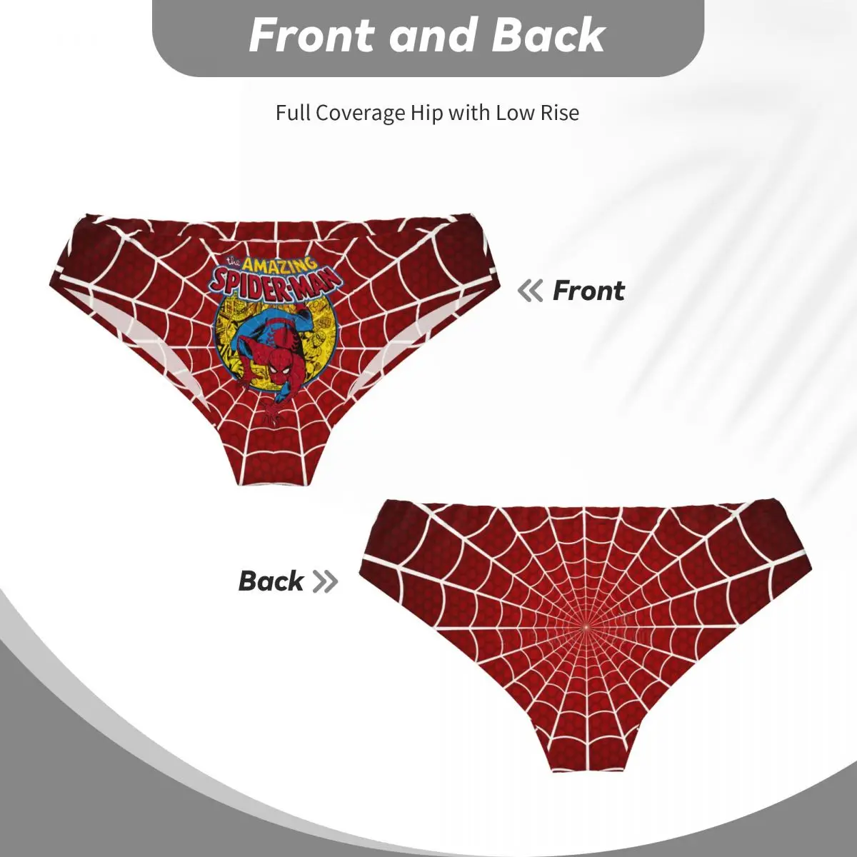 Custom Men The Amazing Spider-Man Men Brief Panties Male Stretch Underwear Underpants