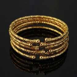 Wholesale Middle Eastern Women's Bridal Accessories Dubai Indian Bracelets African Ball Jewelry Plated Ethiopian Wedding Bracele