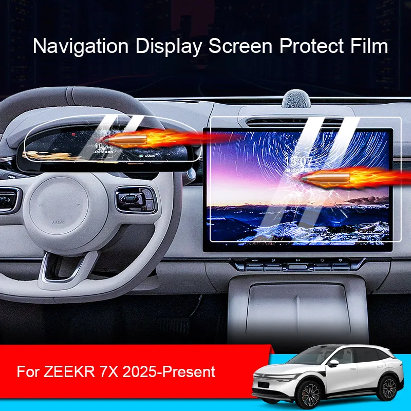 

Car GPS Navigation Screen Protect Glass Film For ZEEKR 7X 2025-Present Auto Dashboard Display Tempered Sticker Accessories