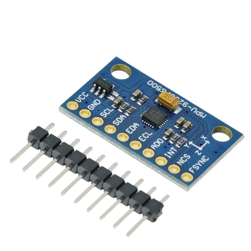 GY‑9250 GY‑6500 GY‑9255 Sensor Module, I2C SPI Communication Accelerometer Gyroscope Electronic Component Board