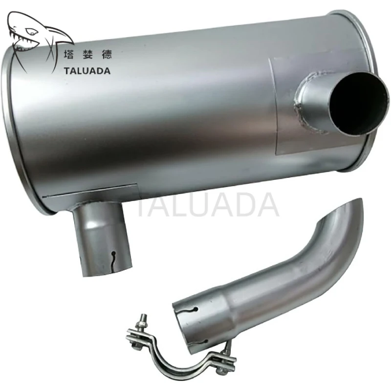 Muffler For PC60-6 Excavator 4D95 Engine Excauster with Tail Pipe Excaust Assembly Alloy 48 Hour Shipping 1 Year Warranty