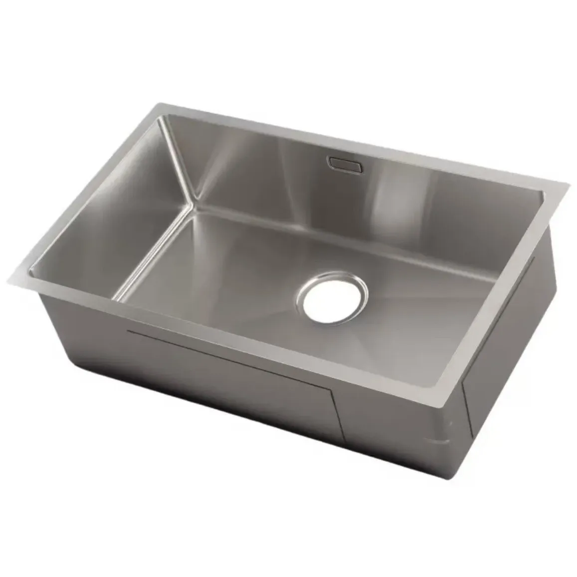 

Kitchen Sink 304 Stainless Steel Hand Brushed Thickened Single Sink Household Vegetable Basin Dishsink Sink Undercounter Basin