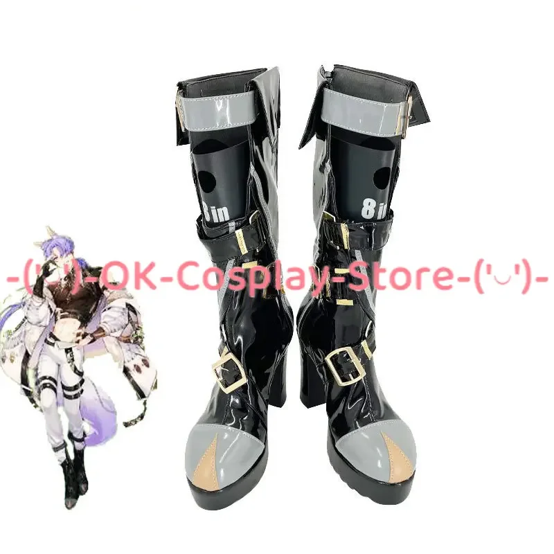 

Game Nu: Carnival Kuya Cosplay Shoes High Heel PU Leather Shoes Halloween Carnival Boots Cosplay Prop Custom Made