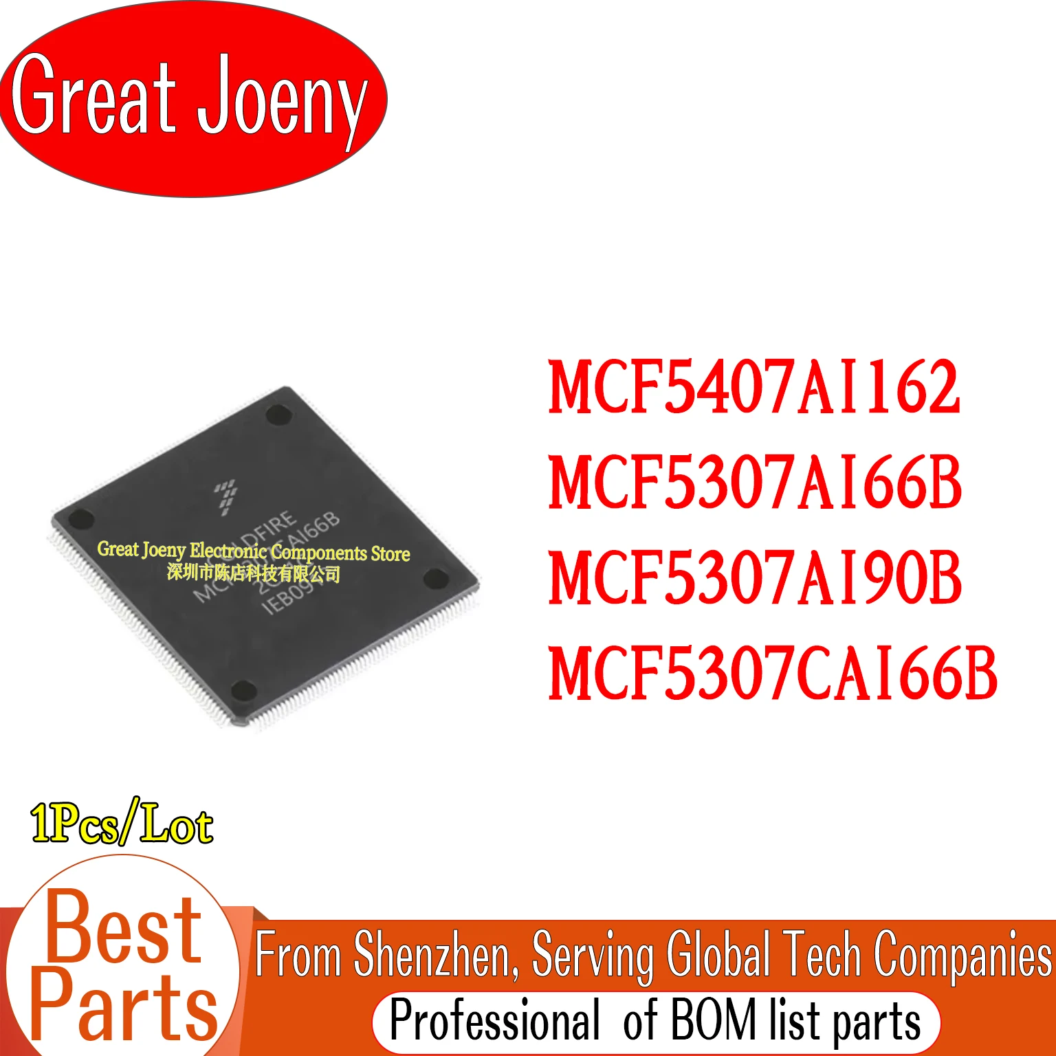 

100% New Original MCF5407AI162 MCF5407FT162 MCF5307AI66B MCF5307AI90B MCF5307FT90B MCF5307CAI66B IC MCU Chipset QFP-208