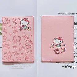 Sanrio Hello Kitty Girl Passport Set Pink My Melody Portable Document Storage Set Travel Boarding Passport Card Pack