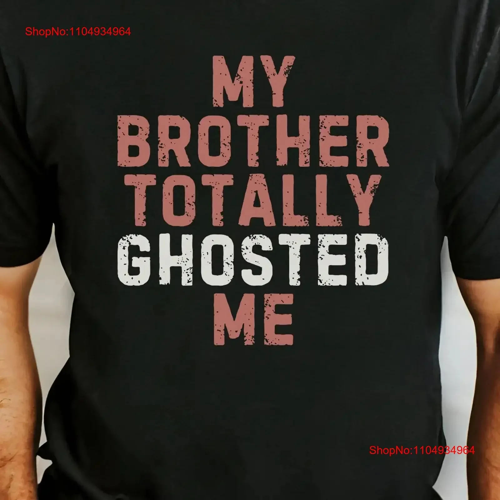 My Brother Totally Ghosted Me Snaky BereavemenT T-Shirt zum Greifen, Geschwister, lustiger Kondolenz, Trauer morbider Todes-T-Shirt