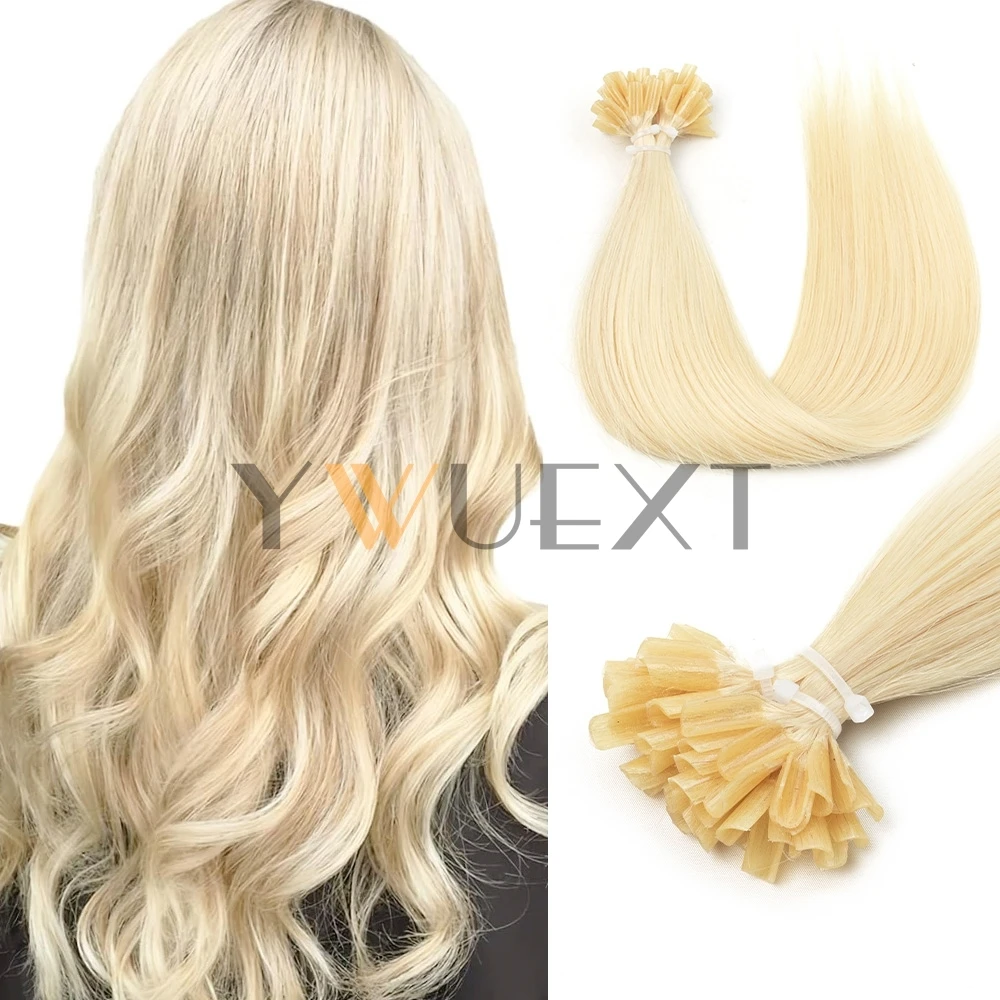 

Fusion Keratin Bond Наращивание человеческих волос Капсула U-образный кончик ногтей 12 "16" 20 "24" Предварительно склеенные волосы Платиновый блонд 50 шт. 30-50 г
