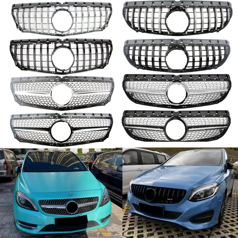 

GT Panamericana Style Vertical Bar Hood Upper Grille For Mercedes-Benz B-Class W246 B200 B160 2012-2014 2015 -2019