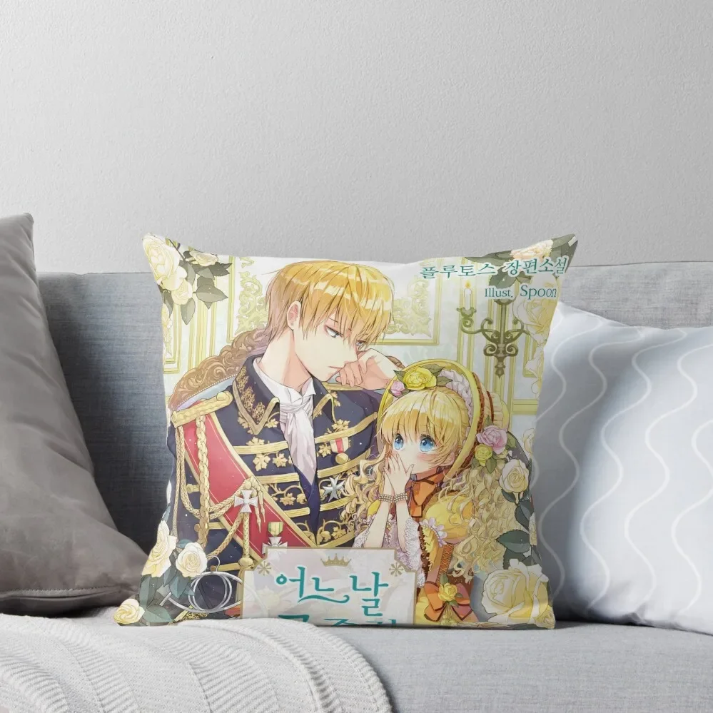 WHO MADE ME A PRINCESS by Spoon Athy Athanasia and Claude de Alger Obelia Webtoon Throw Pillow Anime pillow