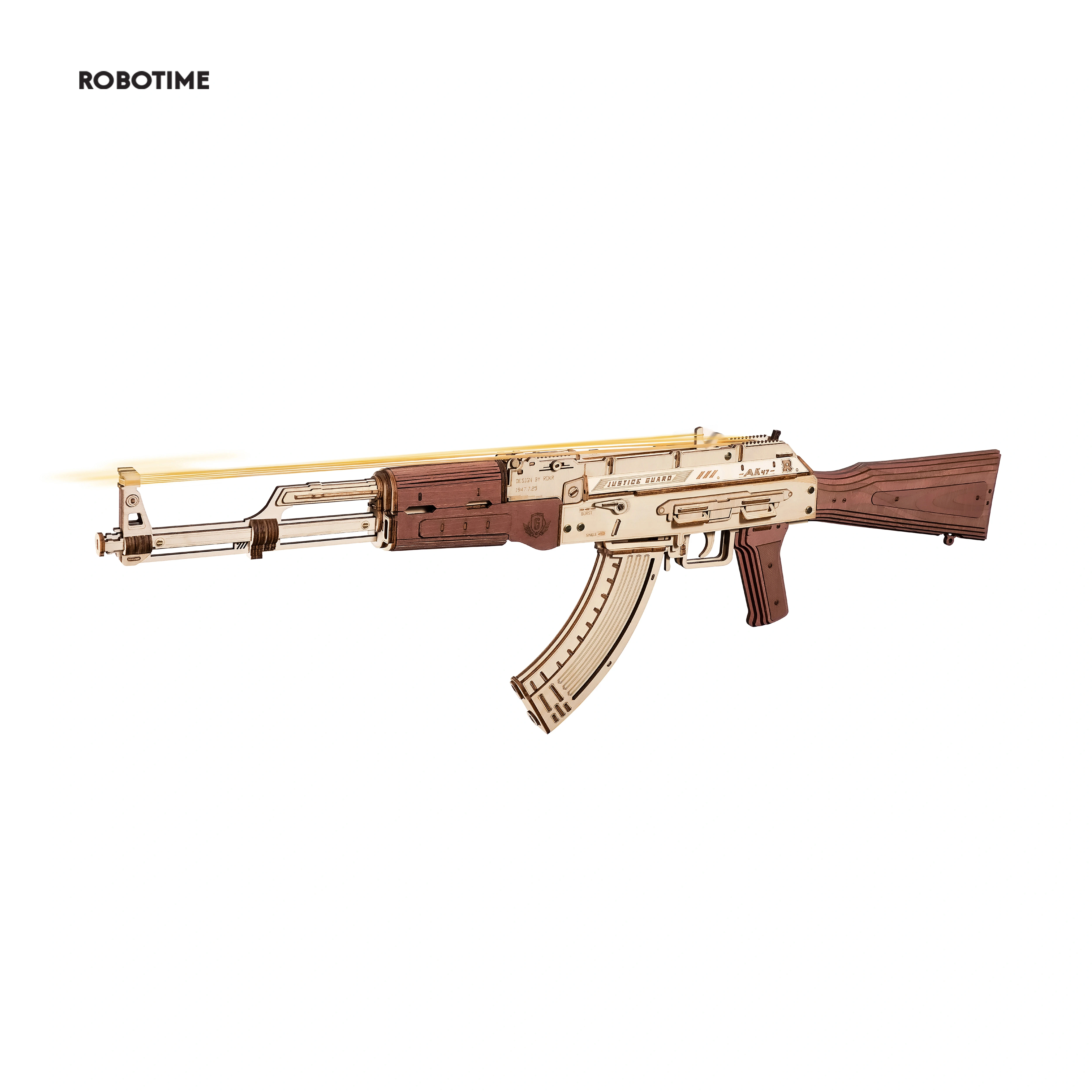 ROKR Peace Guard AK47 automatic rifle, 3D assembly model, room decoration ornaments