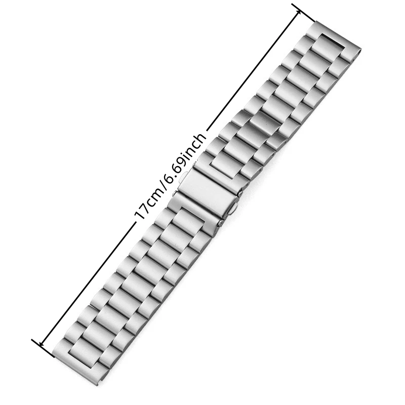 Per 22mm cinturino per orologio cinturino in acciaio inossidabile cinturino in metallo per Samsung Galaxy 3456 orologio 46/42mm Gear S3 Frontier uomo donna