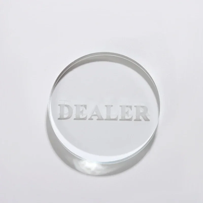 مؤشر موضع زر توصيل البوكر الكريستالي المستدير لحفلات تكساس هولدم كاسينوس ألعاب منزلية ملحقات البوكر #2