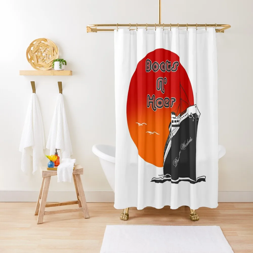 

Step Brothers Boats and Hoes Shower Curtain Cover Shower Set For Bathroom Curtain