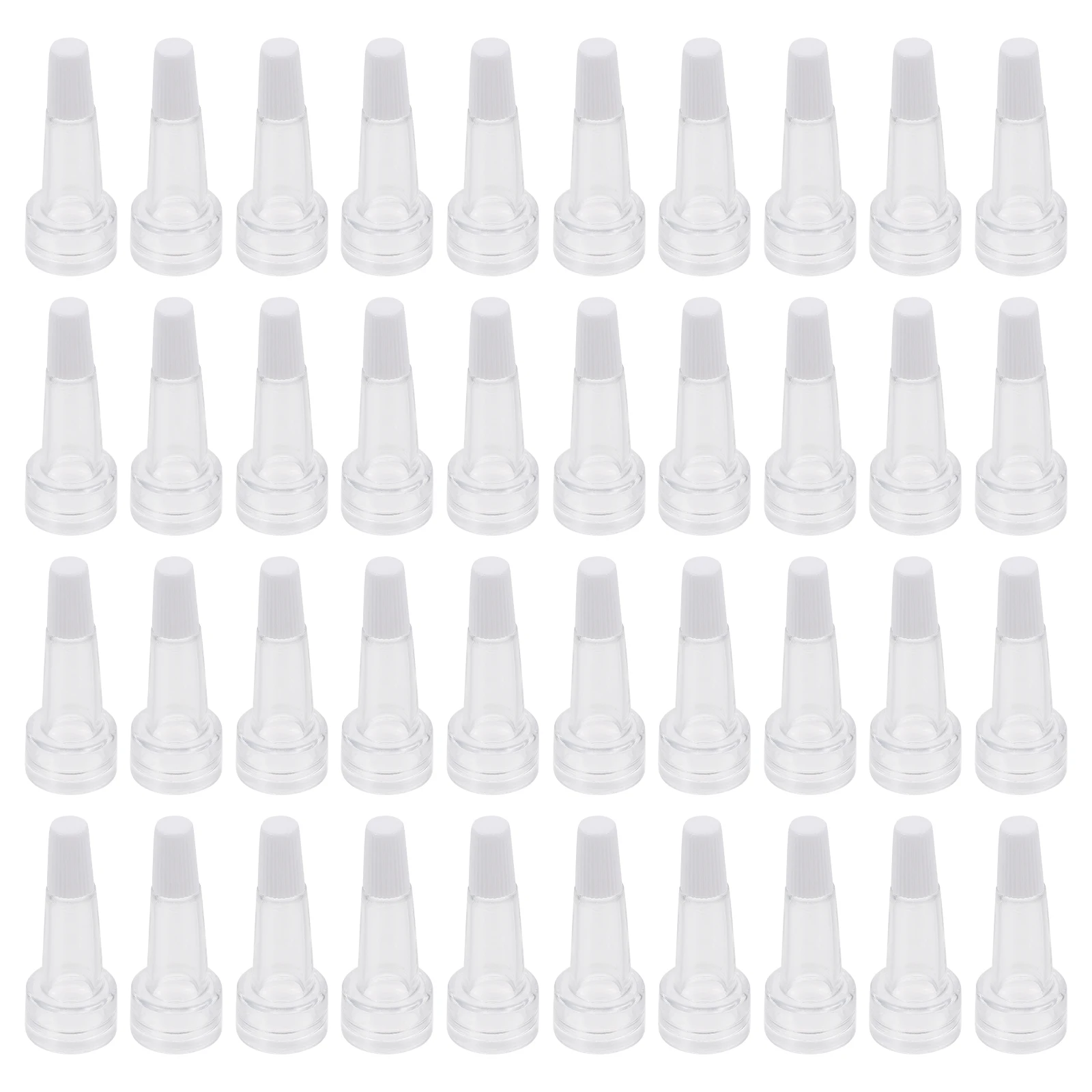 

100 Pcs Essence Bottle Transparent Plastic Cap Droppers Vial Liquid Man Portable Home Travel Business Trips Outdoor Camping