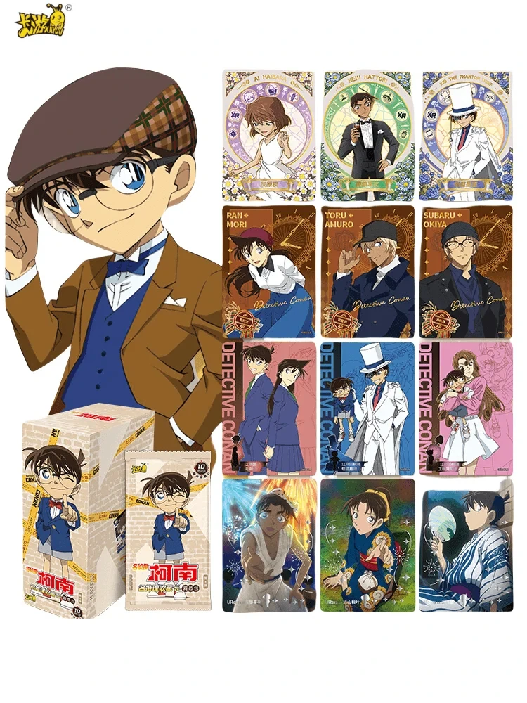 KAYOU Detective Conan Cards Kudo Shinichi Peripherals Japanese Anime Characters Classic Collection Cards Children Gifts Toys