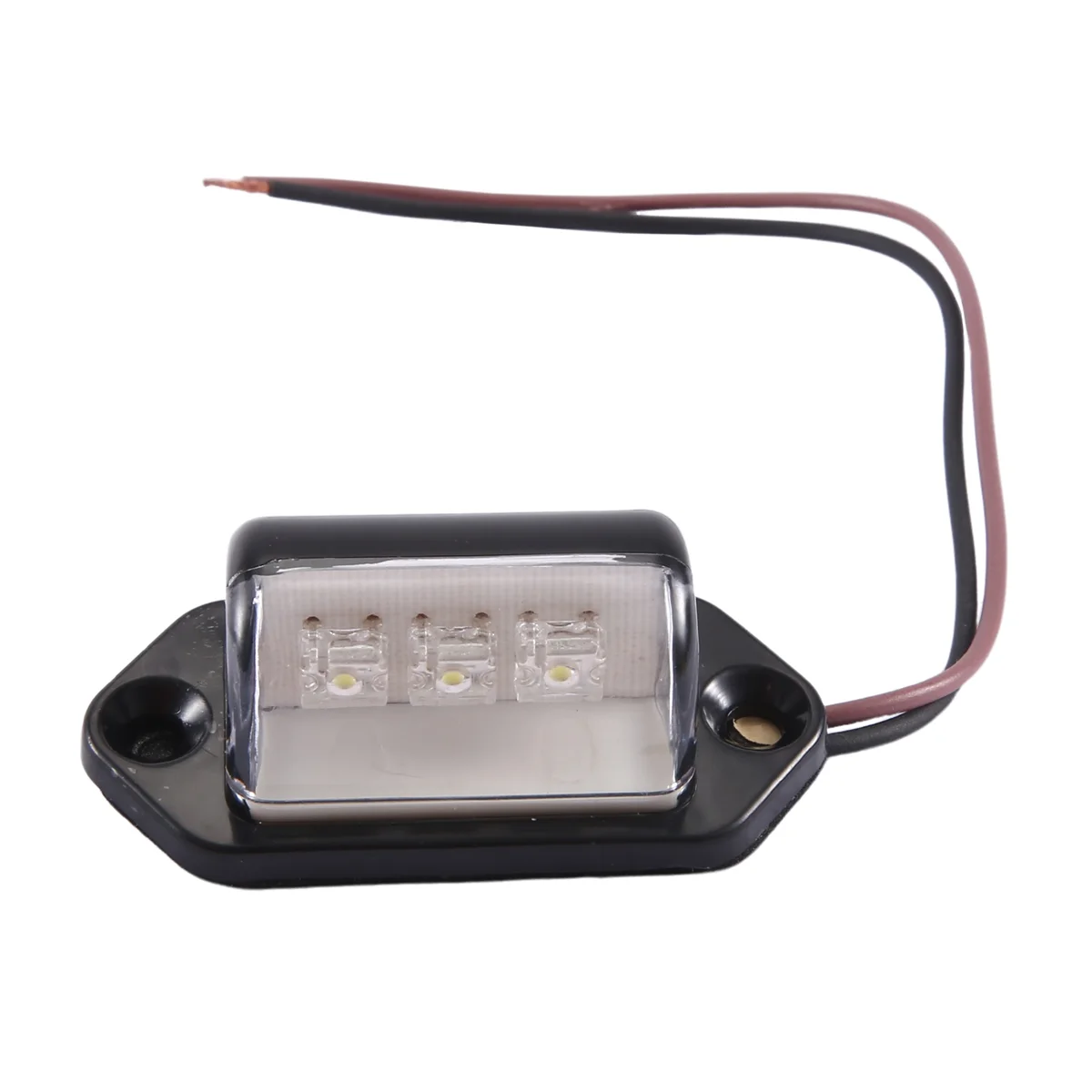 12/24V 3 LED LICENSE PLATE TAG LIGHT BOAT RV TRUCK TRAILER INTERIOR STEP LAMP