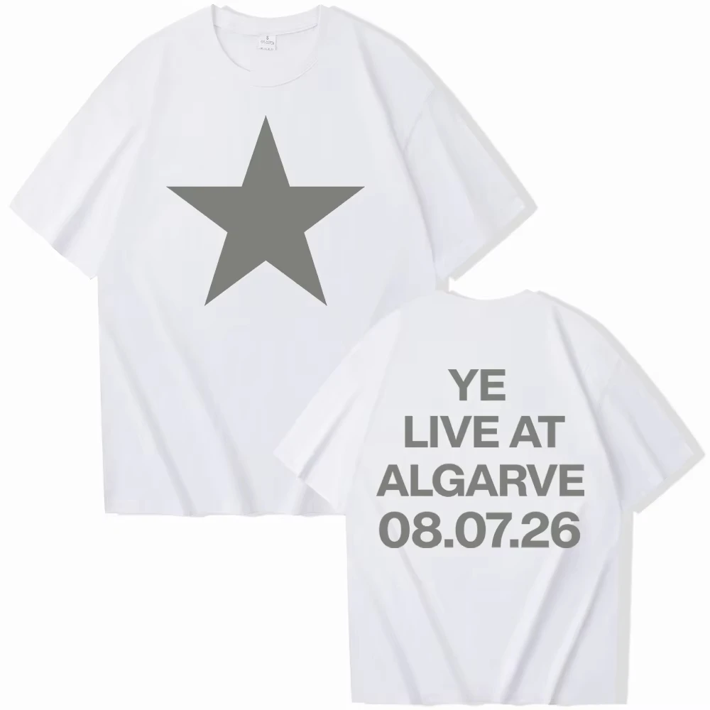 Kanye West Live in Algarve T-Shirt für Männer und Frauen, Harajuku Streetwear, Kurzarm Y2k Shirt, Luxus-Herrenbekleidung – Detail 8
