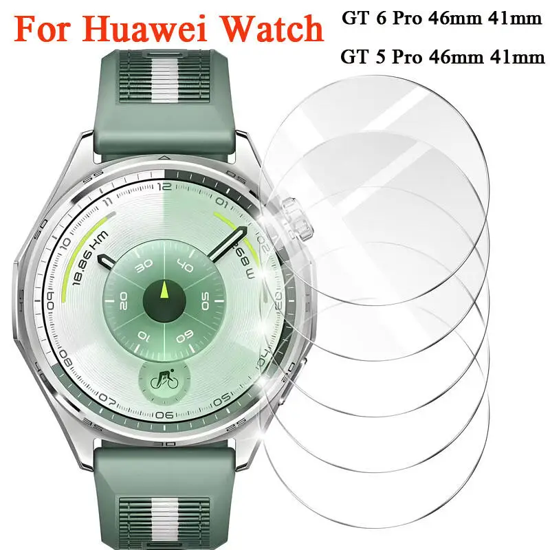【セール中】Huawei Watch GT6/GT5 46mm/41mm スマートウォッチ用強化ガラススクリーンプロテクター、傷防止フィルム(Huawei Watch GT6 Pro 46mm対応)