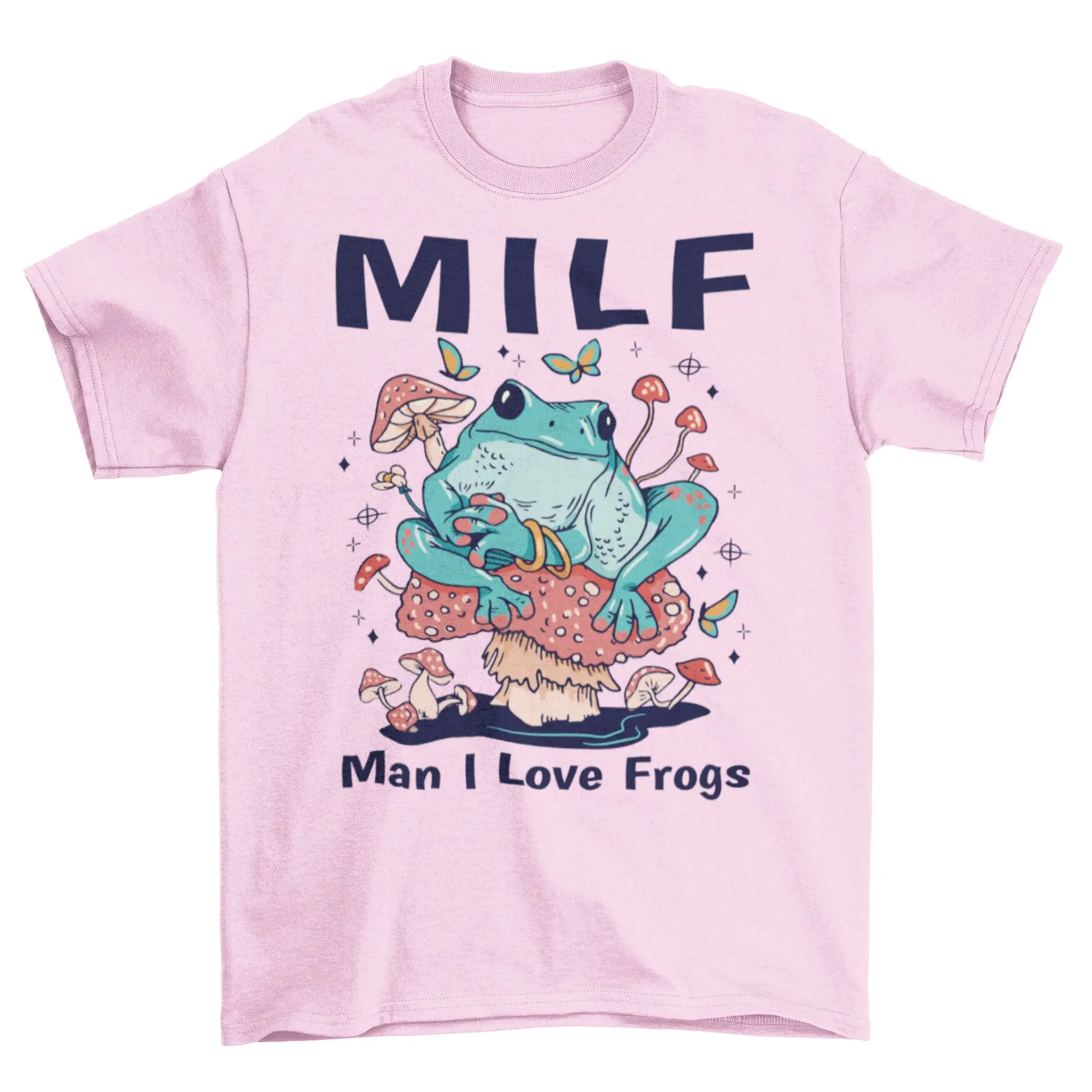 M I L F Man Love Frogs T Shirt