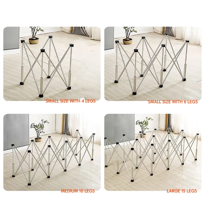Folding Wood Working Table Plate Wood Glass Tile Cutting Portable Spider Leg Workbench With 6 Stand Legs