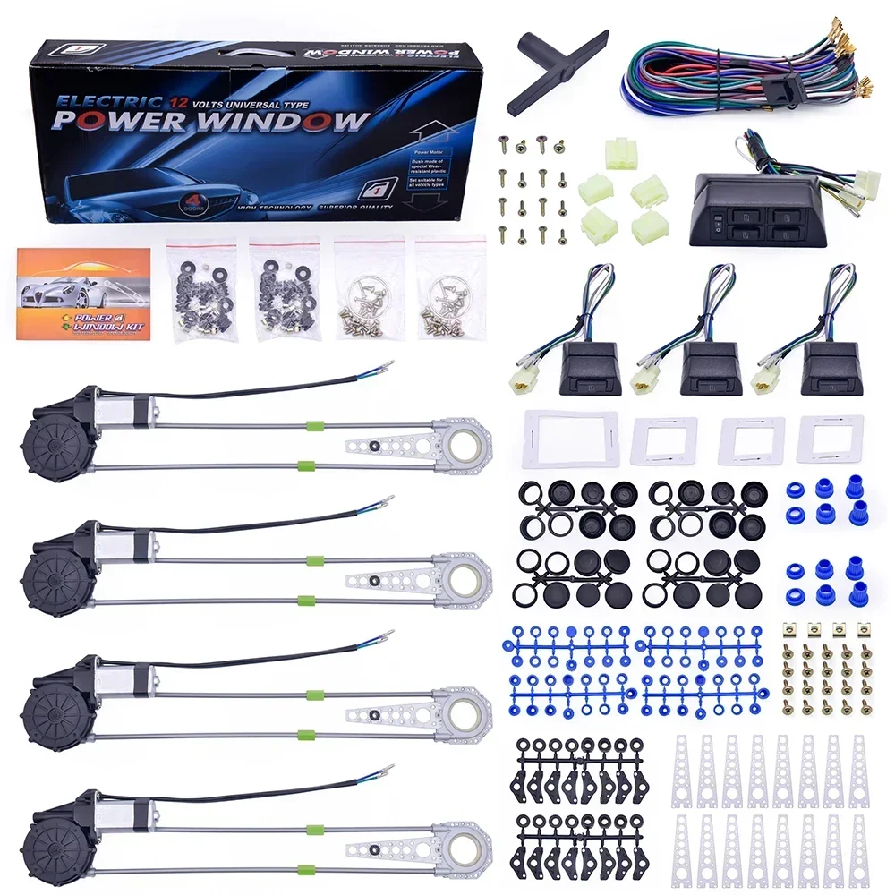 2025Hot Selling Direct Price 12-24V Electric Power Window Lifter Conversion Kit Universal for 2 -4 Door