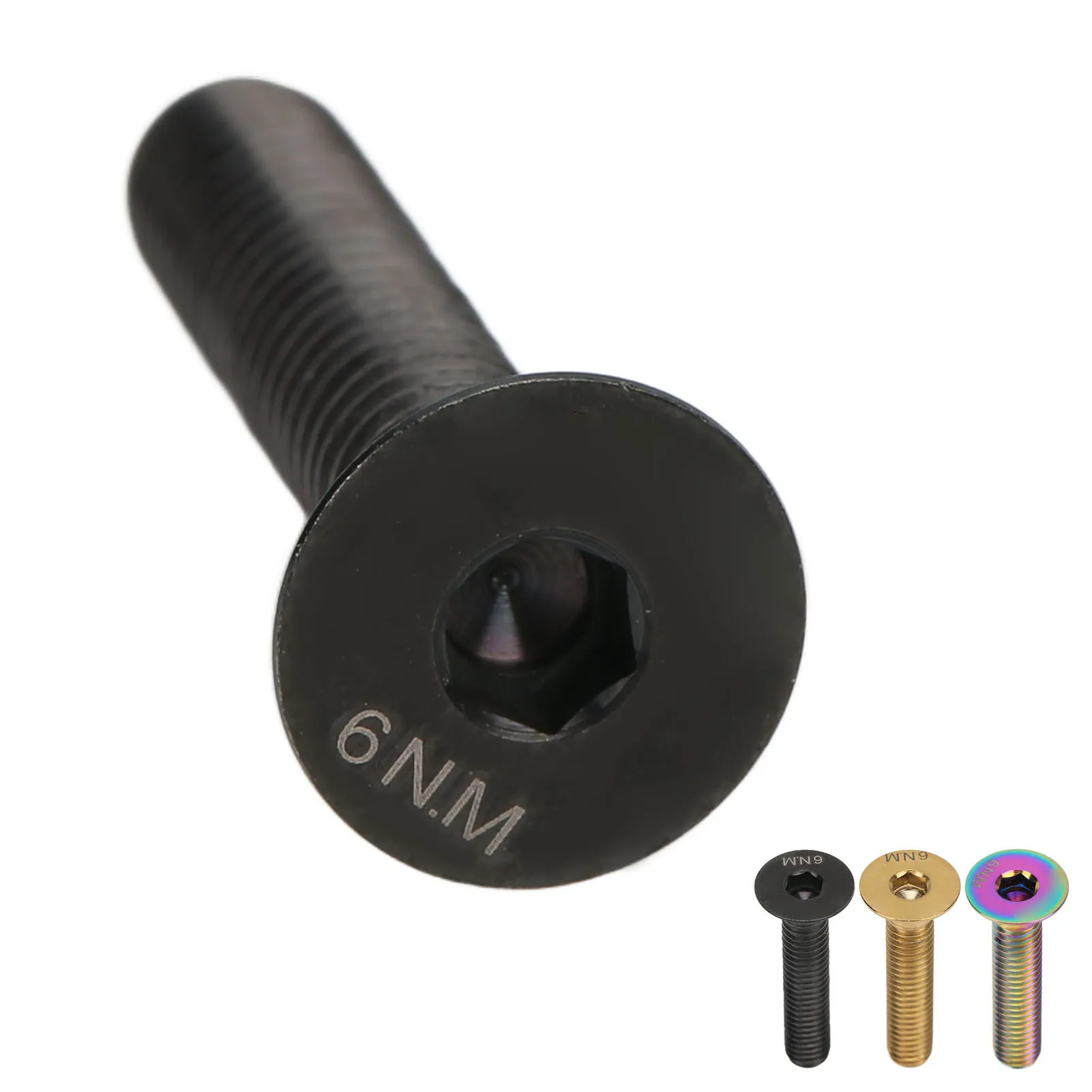 Bike Accessory Bike Stem RISK Headset Stem Top Fixing M6x30mm Bike Stem Screw Titanium Alloy for Bike Repair Cycling Accessories