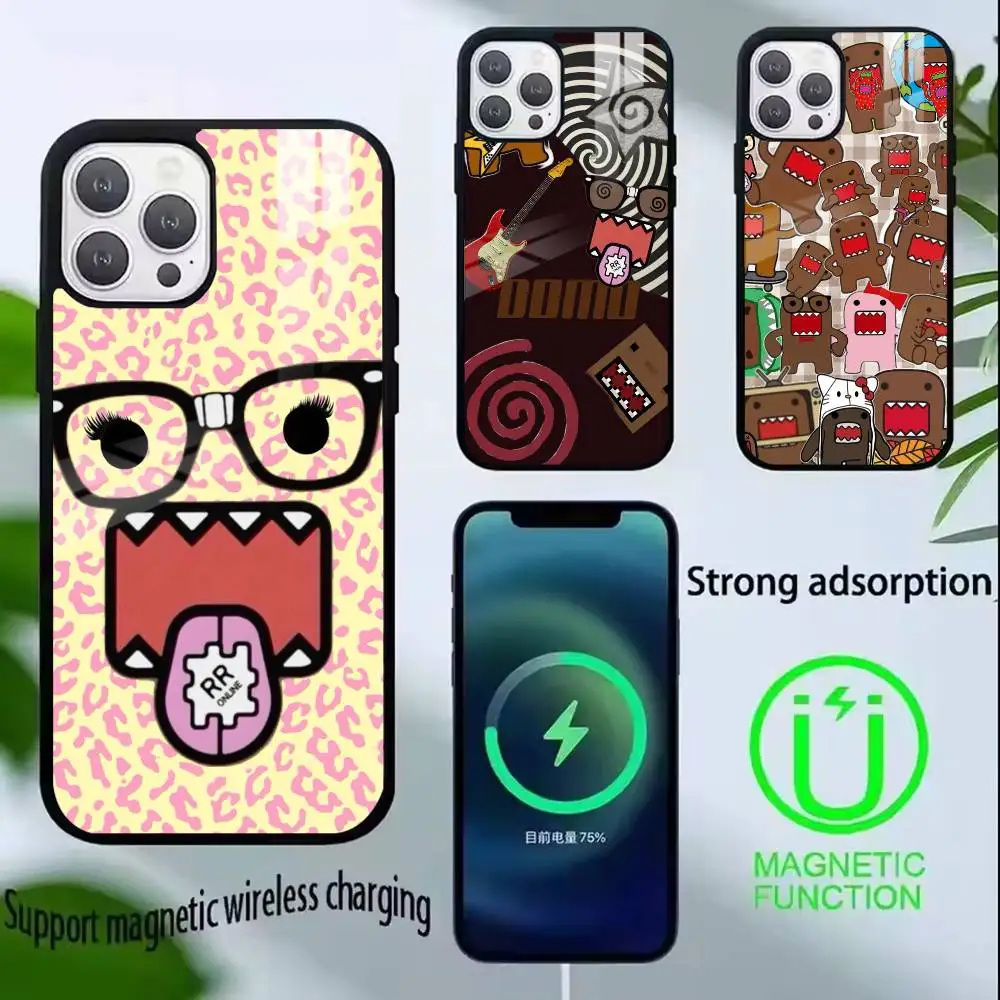 

Cute domo kun fashion design ins Phone Case For iPhone17,16,15,14,13,12,11 Plus,Pro Compatible with magnetic wireless charging