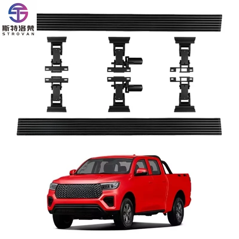 

STLF CLRAK 4x4 GWM Shanhai Poer Accessories Electric Side Steps Power Running Boards for GWM POER