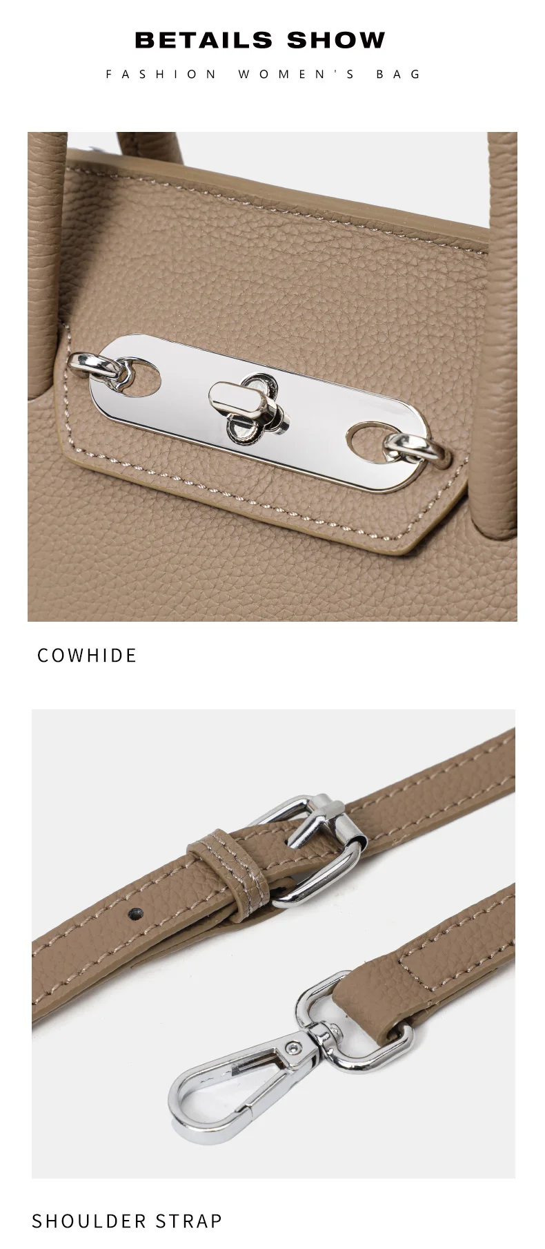 Leder-Damenhandtasche 2026 Neue Mode Elegante Muttertasche Lässige Pendler-Damenhandtasche Schulter-Umhängetasche – Detail 10