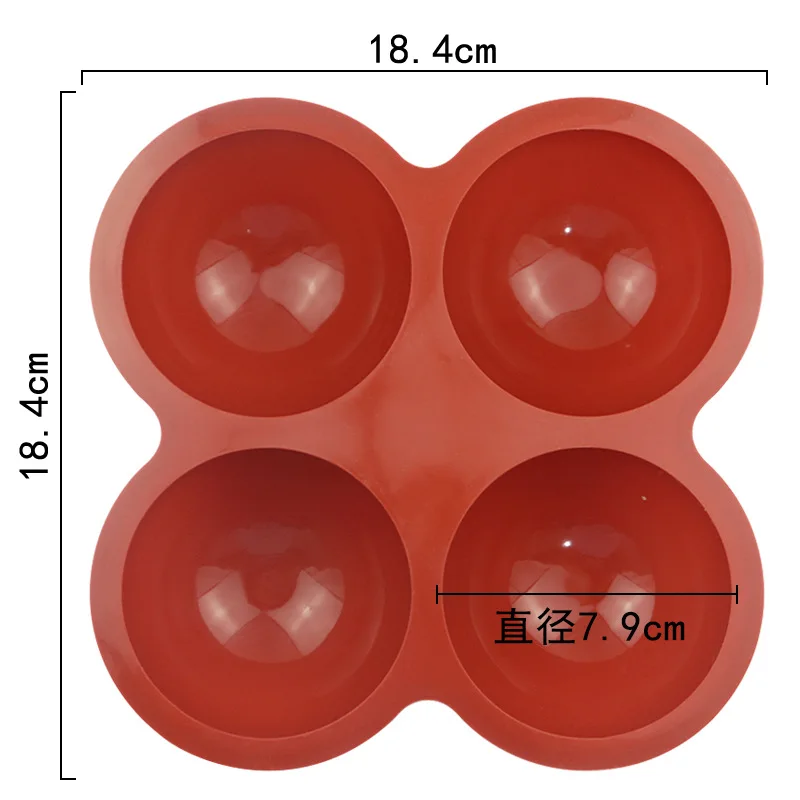 Half Sphere Silicone Soap Molds, Bakeware Cake Decorating Tools, Pudding Chocolate Fondant Mould, Ball Biscuit Baking Mould