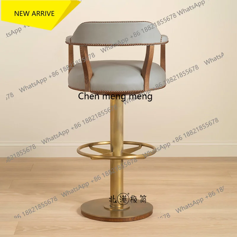 Q178 Pre-style living room bar chair stainless steel designer bar chair home high stool