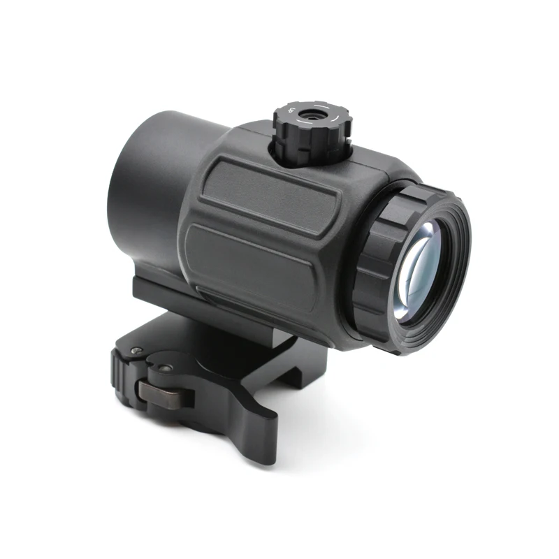 G43 Magnifier Sight 3X with Switch to Side Qick Detach QD Mount for Hunting and Airsoft Rifle Perfect Replica with Full Markings