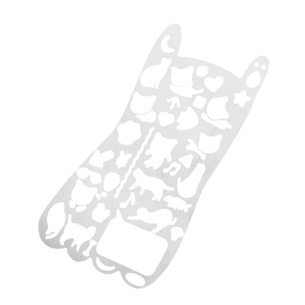 Modèles de peinture de chats, règles de dessin creuses pour bricolage, artisanat, Scrapbooking, projets scolaires, pochoirs de dessin pour papier d'art