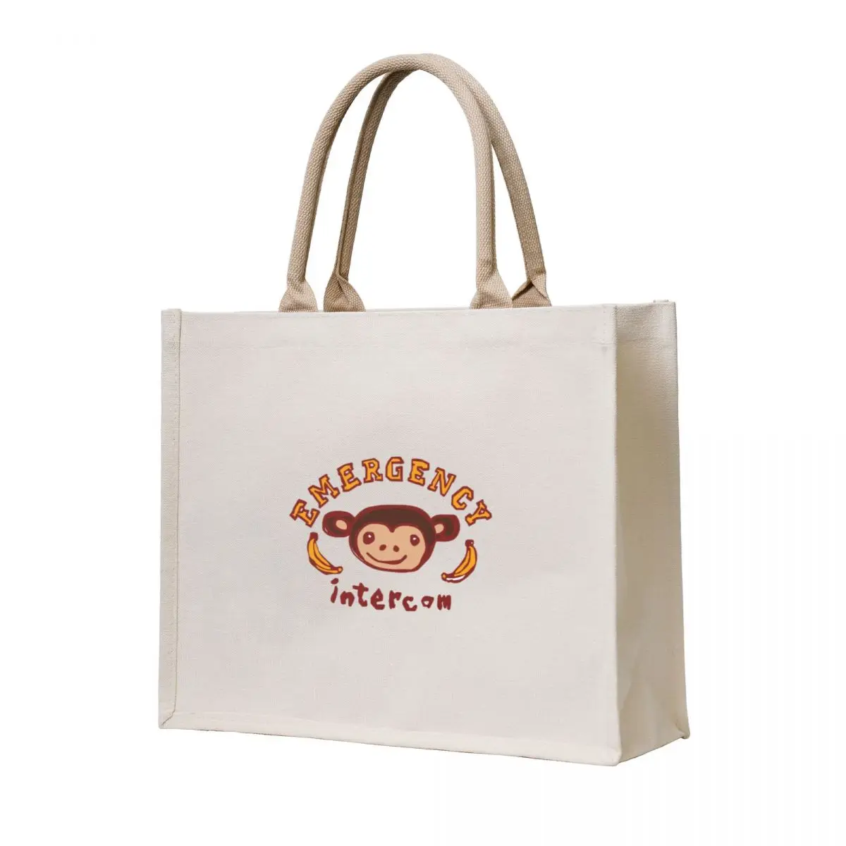 

Emergency Intercom Monkey Tote Bag Canvas bag cute pouch bag Canvas shoulder