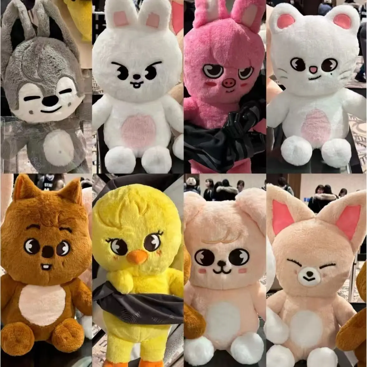 50cm Kpop Skzoo Plush Toy Wolfchan Kawaii Cartoon Stuffed Animal Plushie Doll Large Size Kids Babies Sleeping Pillow Gift