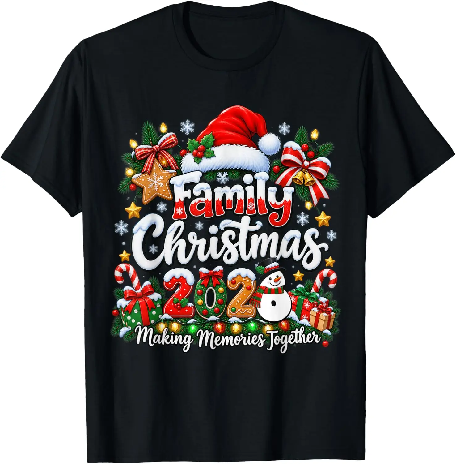 Family Christmas 2026 Making Memories Together T-Shirt Cute Halloween Pumpkin Short-Sleeve Tee: Fun, Breathable, Pure Cotton, Stylish—Perfect for Sports, Lounging, or Casual Wear.