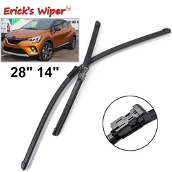 Erick's Wiper LHD Front Wiper Blades For Renault Captur MK2 JB JE 2019 - 2023 Windshield Windscreen Window Rain Brushes 28