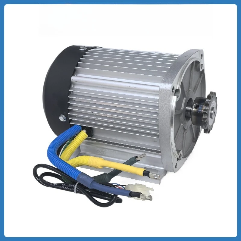 BM1424ZXF 60V 1500W High Torque Permanent Magnet DC Brushless Motor ATV Go-Kart Electric Scooter Motorcycle Upgrade Motor