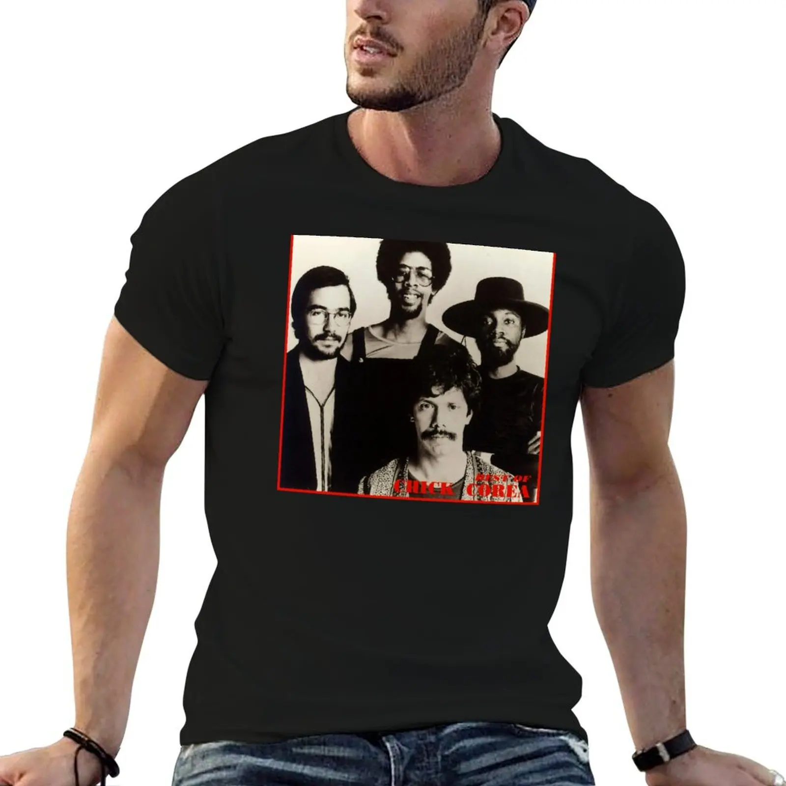Best Of Chick Corea T-Shirt Casual Everyday Short Sleeve T-Shirt