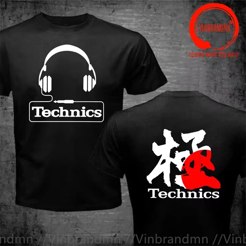 Classic Design Yin Yang Taichi Real DJs Matter Technics Headphone DJ back Shirt Men Fashion Trendy Casual Clothing Stylish Tops