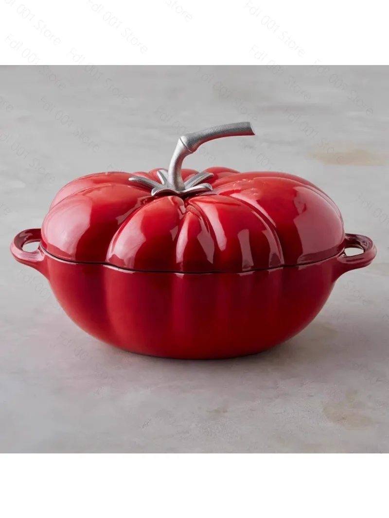 2026 Enameled Cast Iron Stew Pot Flat Bottom Non Coated Multifunctional Cooking Pan for Home and Restaurant Kitchen